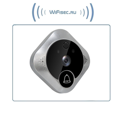 Автономный беспроводной надверный комплект (монитор 7" + панель вызова) с шлюзом LAN с DVR + модуль управления электронным замком, HD (Acebell)