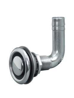 Головка дренажная из нержавеющей стали 86477 16 мм с сеткой