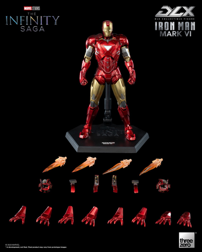 Железный Человек (Iron Man) - Коллекционная фигурка 1/12 SCALE The Infinity Saga DLX Iron Man Mark 6 (3Z05000C0) - Threezero