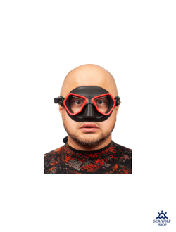 Маска для дайвинга Scuba Brothers TRITON BLACK/RED