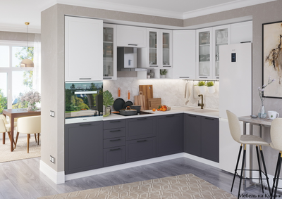 Кёльн модульная кухня Пломбир софт/Маренго софт