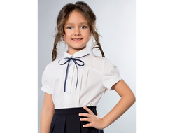 Д 5117 Блузка короткий рукав с защипами р.122-170