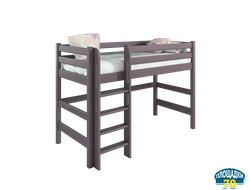 Вариант 5 Полувысокая кровать "Соня" Лаванда с прямой лестницей