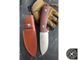 Нож с фиксированным клинком LionSteel M3 ST Santos Wood, сталь Niolox