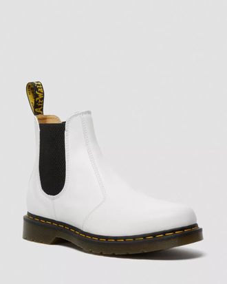 Челси Dr Martens 2976 Yellow Stitch Smooth Leather Chelsea Boots