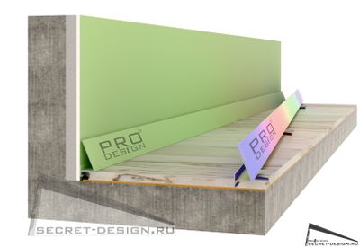 ПЛИНТУС CORNER 570 PRO DESIGN - с покраской по RAL