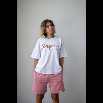 Женский костюм бело-розовый "Дари"