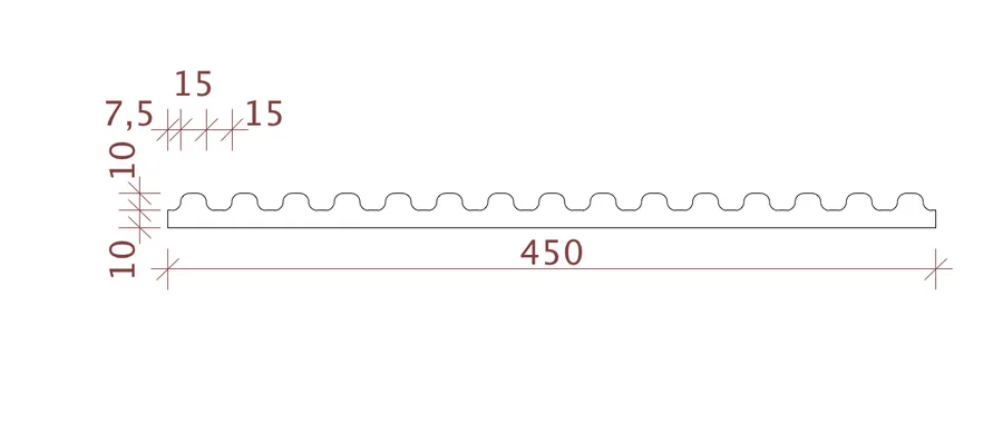 Чертеж панели для потолка.