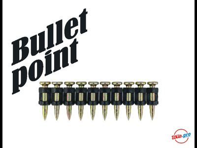 Гвозди по бетону усиленные Toua 3,05x17 тип CN EG Bullet Point