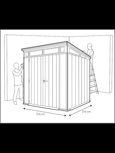 Сарай "Артисан 7х7" (размеры 216 х 216 см)