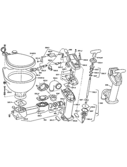 Рычаг замка к гальюну Raske Sealock 550.3