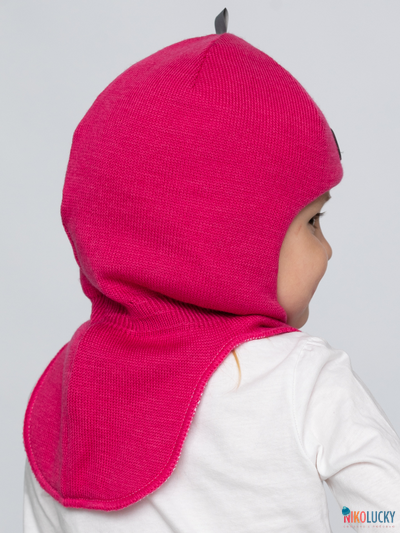 Шапка-шлем "NK"   20101-01, цвет ярко-розовый р. 52-54