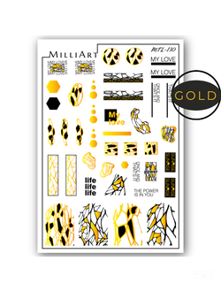 Слайдер-дизайн MilliArt Nails Металл MTL-130