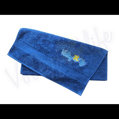 Полотенце среднее синее