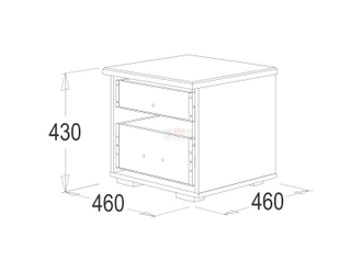 Тумба прикроватная Ольга 12