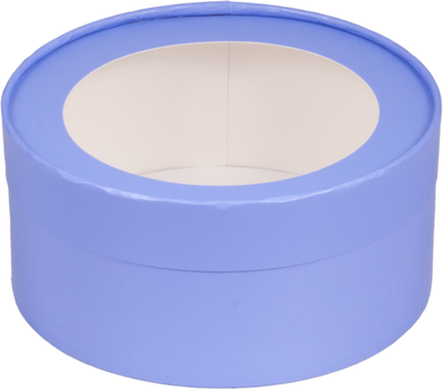 Коробка круглая для зефира, печенья с/о (лаванда), Д160*70мм