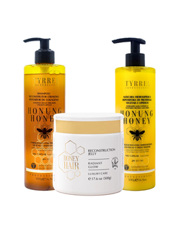 НАБОР ПРОГРАММА КОЛЛАГЕНОВОЙ РЕКОНСТРУКЦИИ ВОЛОС HONUNG HONEY TYRREL