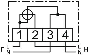 СХЕМА ПОДКЛЮЧЕНИЯ СЧЕТЧИКА NP71E.1-10-1