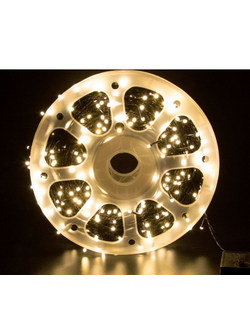 Гирлянда светодиодная в бухте с контроллером 100м. "Теплый" #100