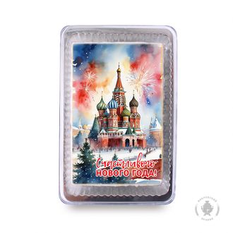 Храм Василия Блаженного" Счастливого Нового года", 140 грамм