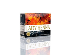 Краска для волос на основе хны Lady Henna «Чёрный индиго», 60 гр