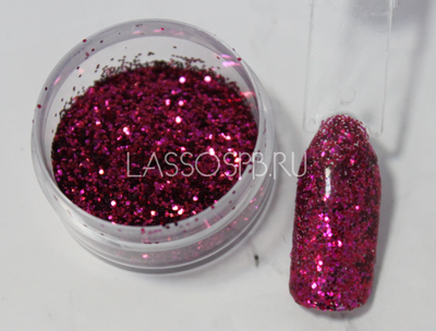 Полиэстровые блёстки глиттер Пурпурный 0,4 мм