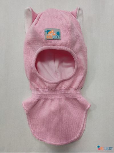 Шапка-шлем 25301-02 х/б подклад, розовый 50-52