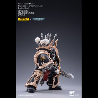 Терминатор Черного Легиона брат Гнарл (Warhammer 40k) - КОЛЛЕКЦИОННАЯ ФИГУРКА 1/18 scale Brother Gnarl (JT2122) - JOYTOY