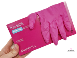 Перчатки нитриловые Mediok Magenta 50 пар р-р S