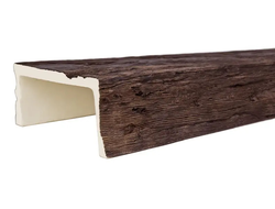 Декоративная балка из полиуретана. Полиуретановая фальшбалка Country Decor угловая пепел