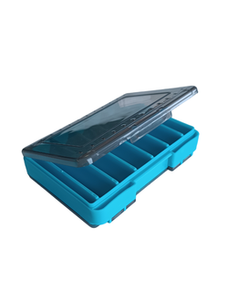 Коробка двухсторонняя, размер М/ 14х10х3см/ цвет голубой