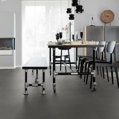 Виниловый пол Wineo 800 Tile XL Solid Grey DB00097-2, клеевой, среднего формата