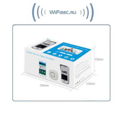 Вызывная панель видеодомофона WiFi/LAN с сенсорной кодовой клавиатурой и дополнительным беспроводным звонком, с DVR, HD (до -20) (idoorphone)