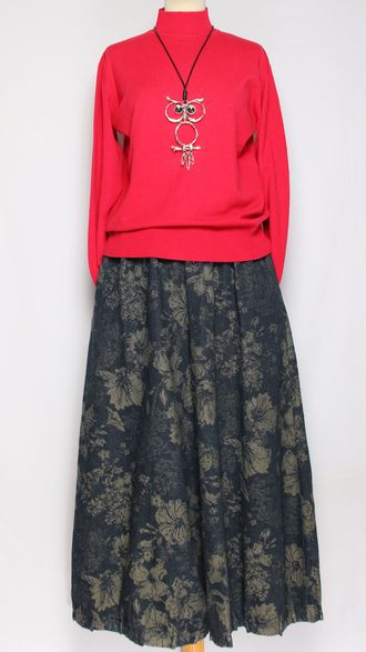 Джемпер "ГЛАДКИЙ С ДЛИННЫМ РУКАВОМ medium" 3062 красный, пудра, лаванда р.48-52