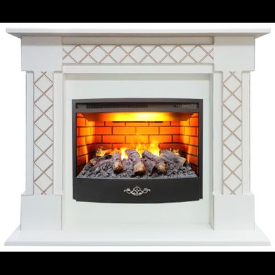 Электрокамин Оливия WT с очагом 3D FireStar 25.5