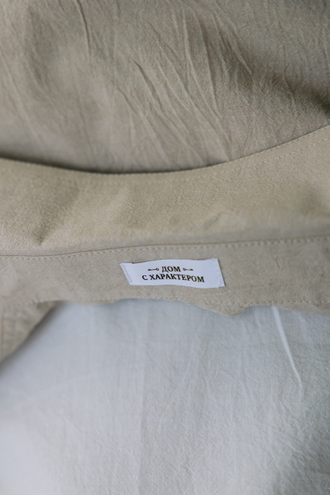 Платье-комбинация из вареного хлопка (белого цвета)