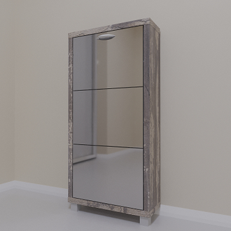 Обувница Айрон-3 (фасад Зеркало)