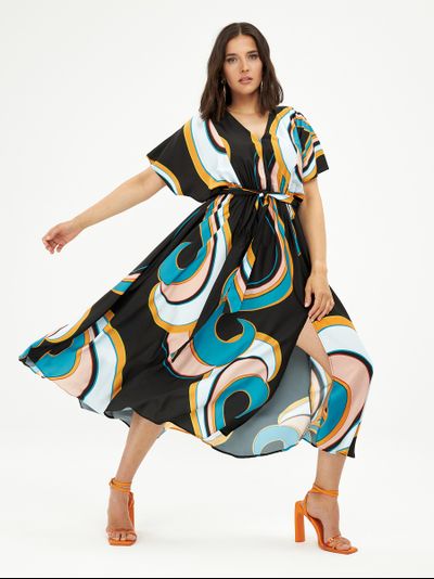 Нарядное платье с поясом