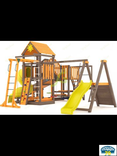 Всесезонная площадка IgraGrad С Мостик 2 с трубой SF