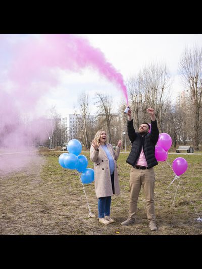 Спрей краска Холи для Гендер Пати, 22-24 сек, Розовый