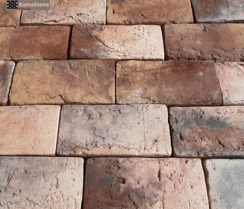 Тротуарная брусчатка Kamastone Мюнхен 11095 бежевый с коричневым микс, бетон