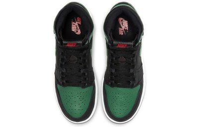 Nike air jordan 1 retro high og pine green/red hot sale