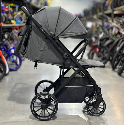 Детская коляска Luxmom H2 Серый (перекидная ручка)