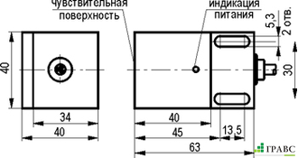 Индуктивный преобразователь перемещения ISAN I131P-43P-25-P