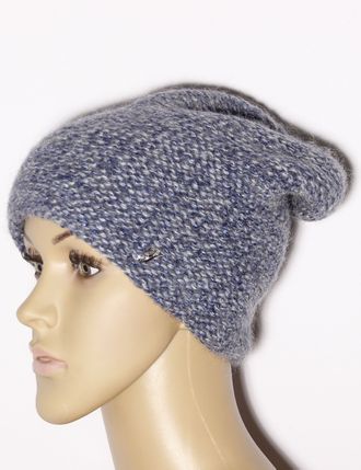 Екатеринбург. Шапка женская "Колпак изнанка" 11579  джинс, синяя