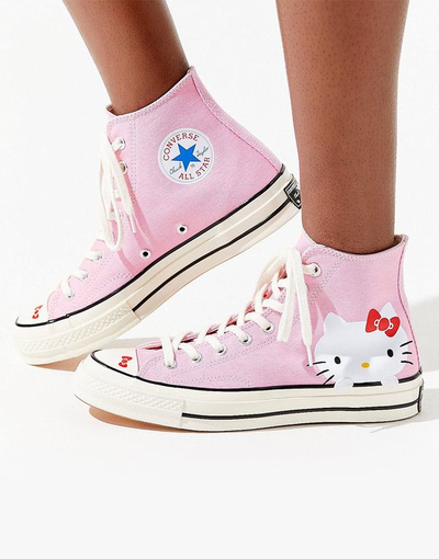 Кеды Converse x Hello Kitty Chuck 70 Pink розовые высокие