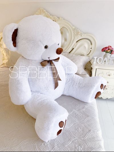 Огромный плюшевый мишка 200 см белый Тони