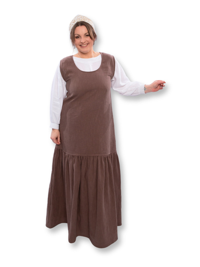 Платье-Сарафан с воланом "Ощущение" крапива