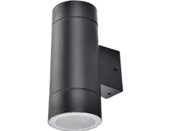 Светильник Ecola 8013A влагозащ.прозр.цилиндр металл.черный IP65 2*GX53 205х140х90 FB53C2ECH