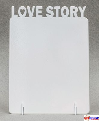 Фоторамка металлическая "Love Story" под сублимацию